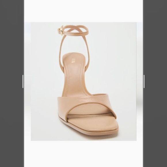 ZARA Nude Ankle Strap High Heel Sandals 38/8 - Picture 3 of 9